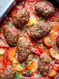 KOFTA TOMATOES AND POTATOES CASSEROLE